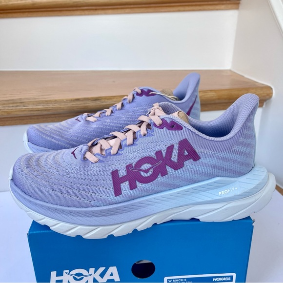 NWT Hoka Mach 5 Running Shoes in Baby Lavender / Summer Song , Hoka One One - Picture 7 of 15